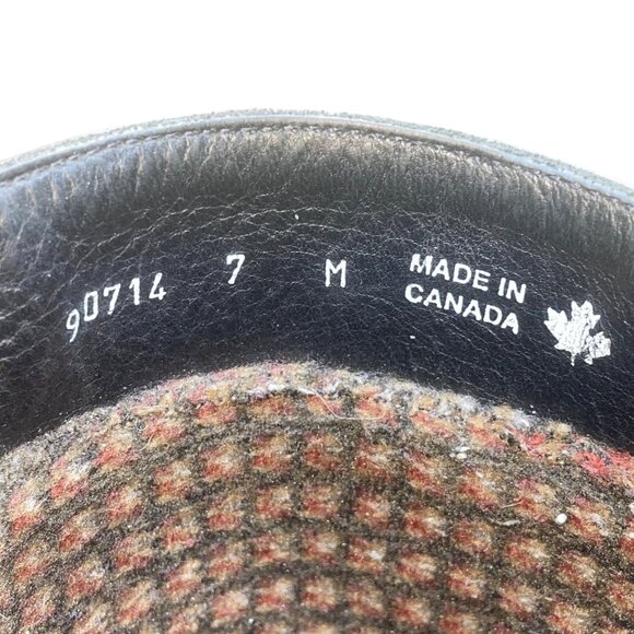 L.L. Bean Women’s Black Leather Back Zip Closure Lug Sole Mid-Calf Boots Size 7M - Picture 6 of 11